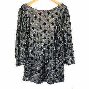 Zara knit sequence mini dress